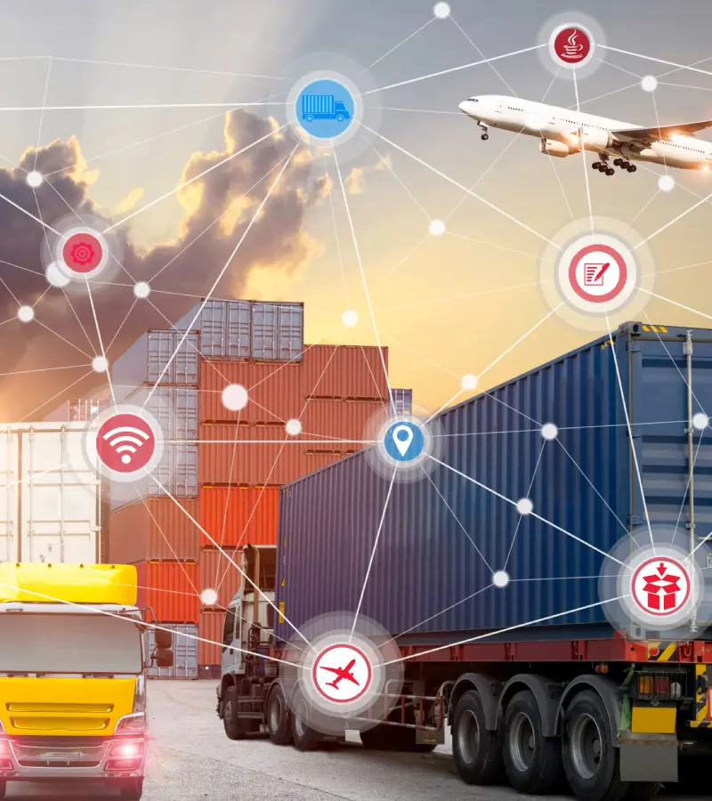 Camiões, aviões e navios ligados por uma rede digital – soluções logísticas por setor